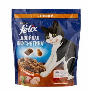 FELIX Двойная вкуснятина с птицей 8x600г