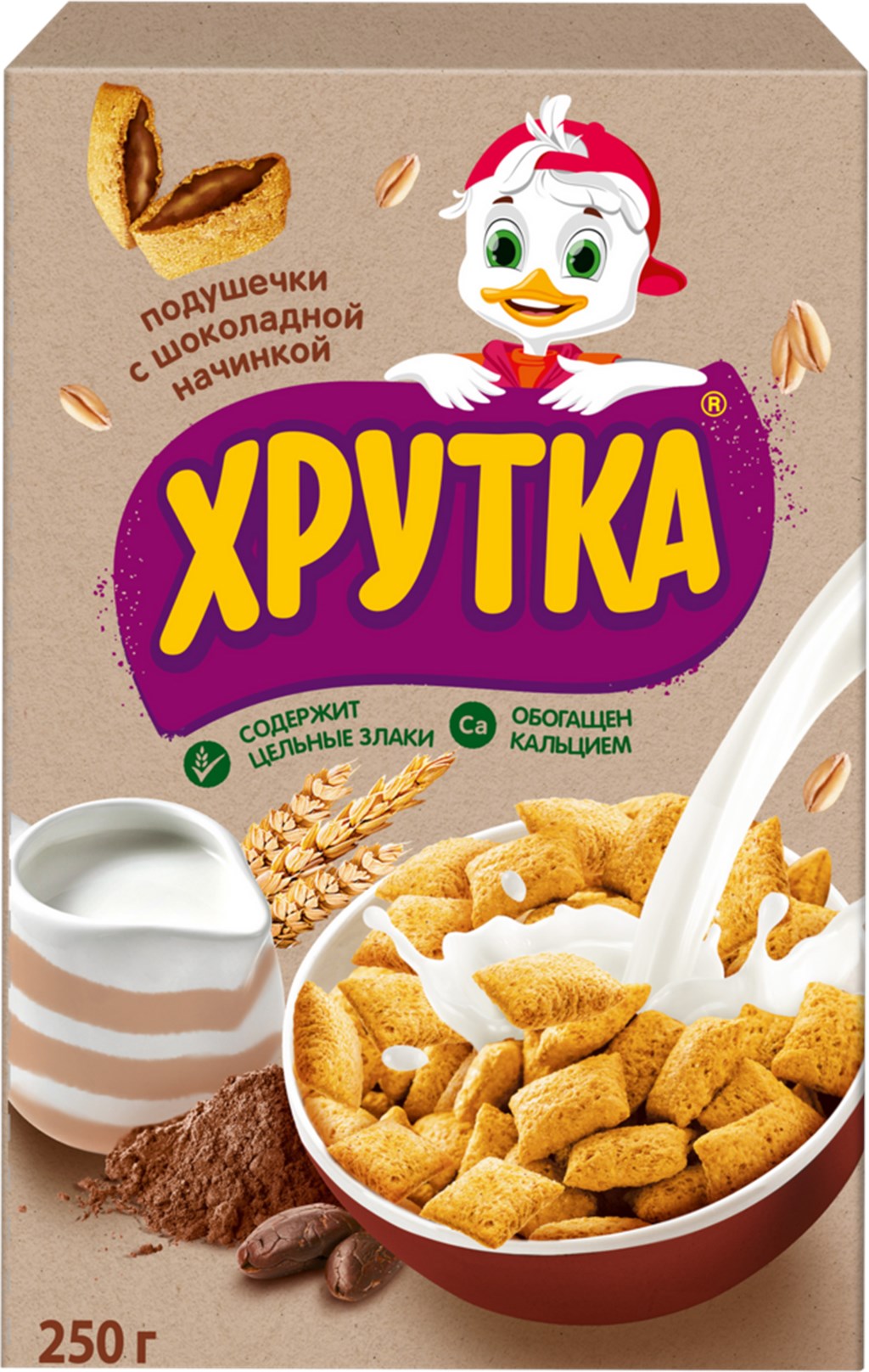 Готовый завтрак Хрутка Шоколадные подушечки 250 г