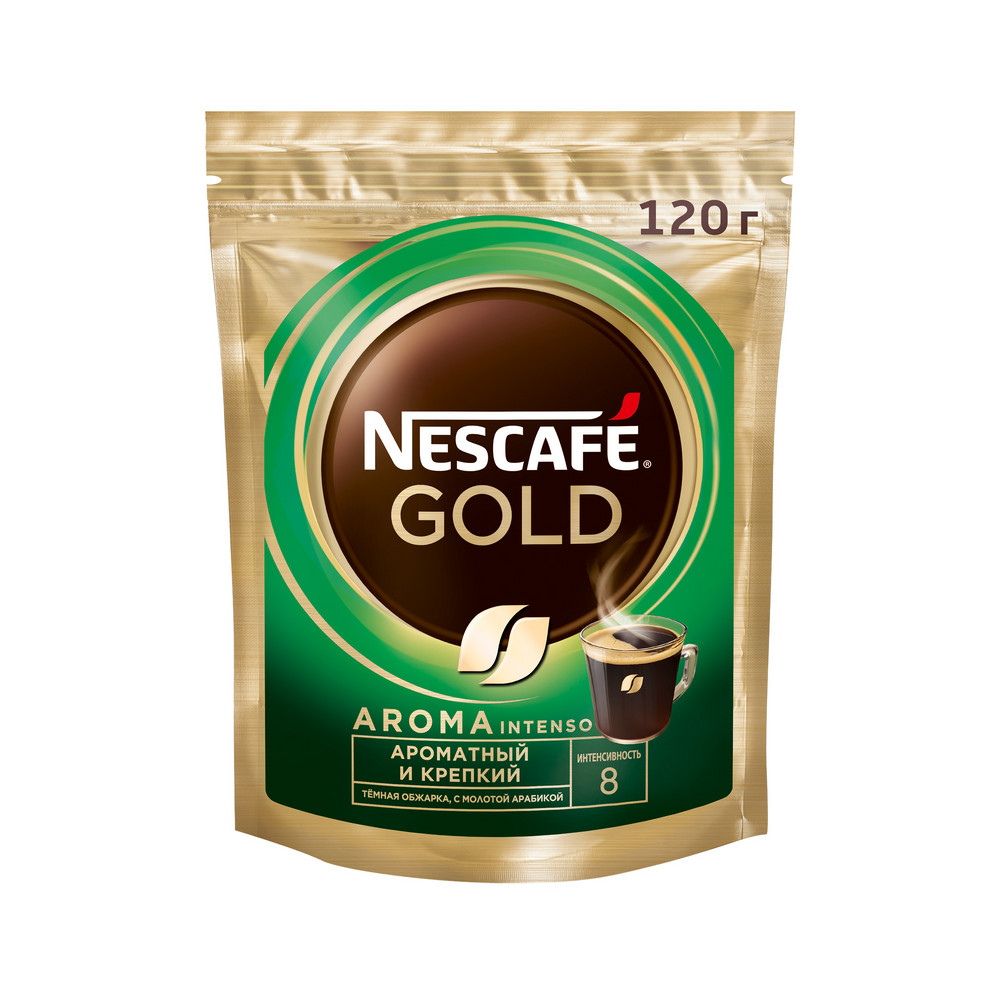 Кофе NESCAFE GOLD Арома 120гр пакет
