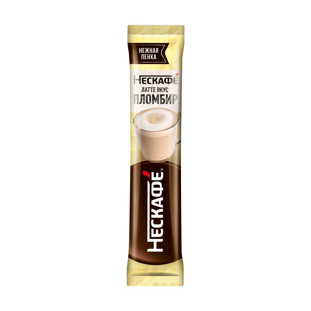 Растворимый кофейный напиток NESCAFE Пломбир Латте (20 порций по 15г)