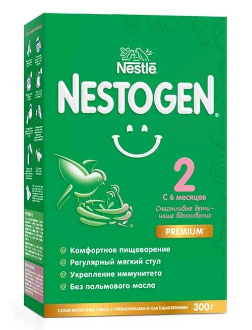 Молочная смесь для регулярного мягкого стула Nestle Nestogen Premium 2 с 6 месяцев 300 г