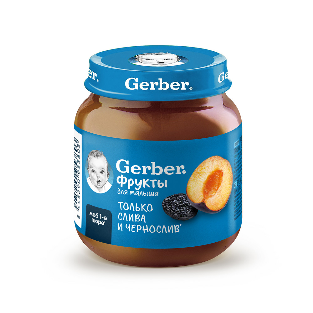 Детское пюре GERBER "Слива и чернослив" 125г