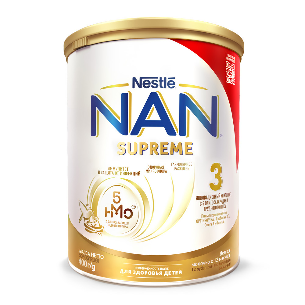 Молочко NAN Supreme 3, 400г с 12месяцев
