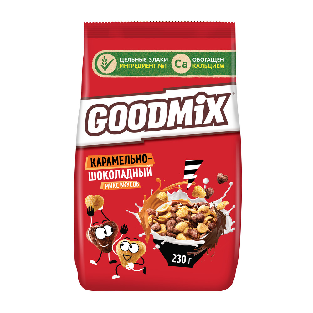 Готовый завтрак  "Карамельно-шоколадный микс вкусов"GoodMix, 230 г