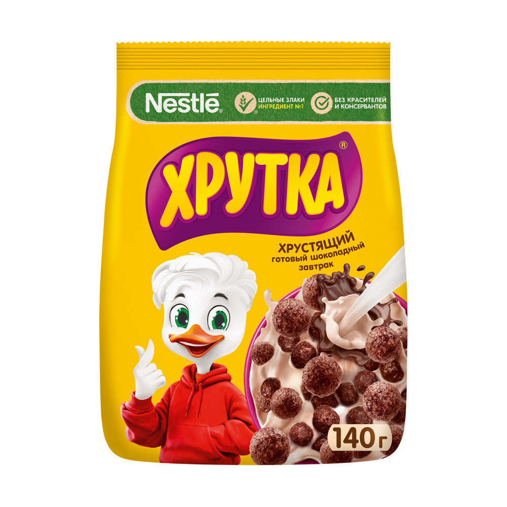 Готовый шоколадный завтрак ХРУТКА, обогащенный кальцием, 140г