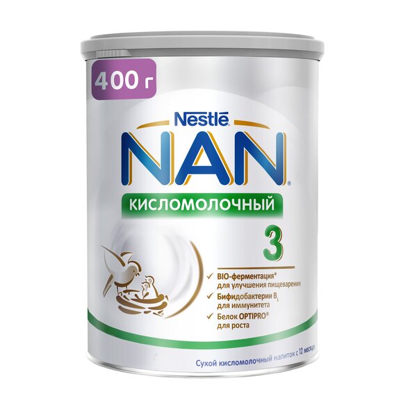 Сухая смесь кисломолочная "NAN 3", 400гр