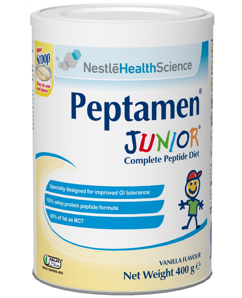 Сухая смесь PEPTAMEN Junior ACE002-1 (Пептамен Юниор)  сбалансированная  смесь  для зондового и перорального питания для детей от 1 года до 10 лет, 400 г