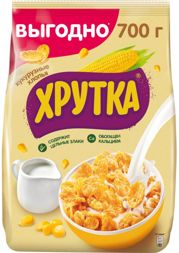 Готовый завтрак Хрутка "Nestle" кукурузные хлопья, 700 г