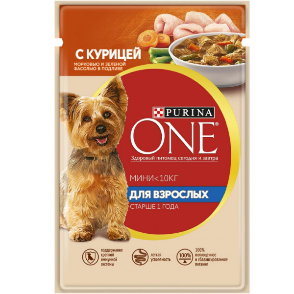 Влажный корм для собак Purina One Purina ONE Мини Актив, 85 г