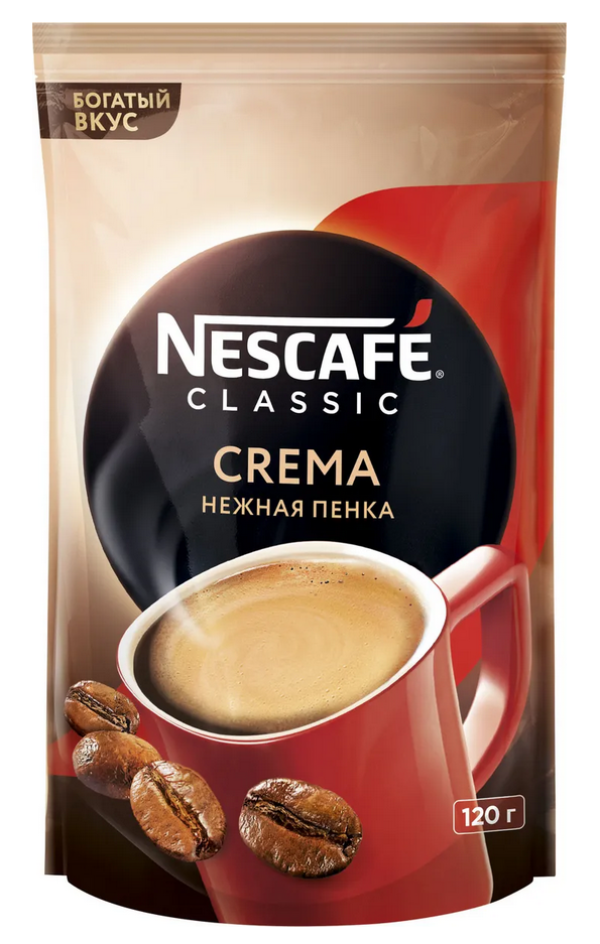 Кофе растворимый Nescafe Classic Crema 120 г