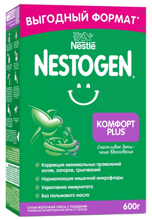 Молочная смесь с рождения Nestle Nestogen Комфорт Plus 1 с пребиотиками и пробиотиками 460 г
