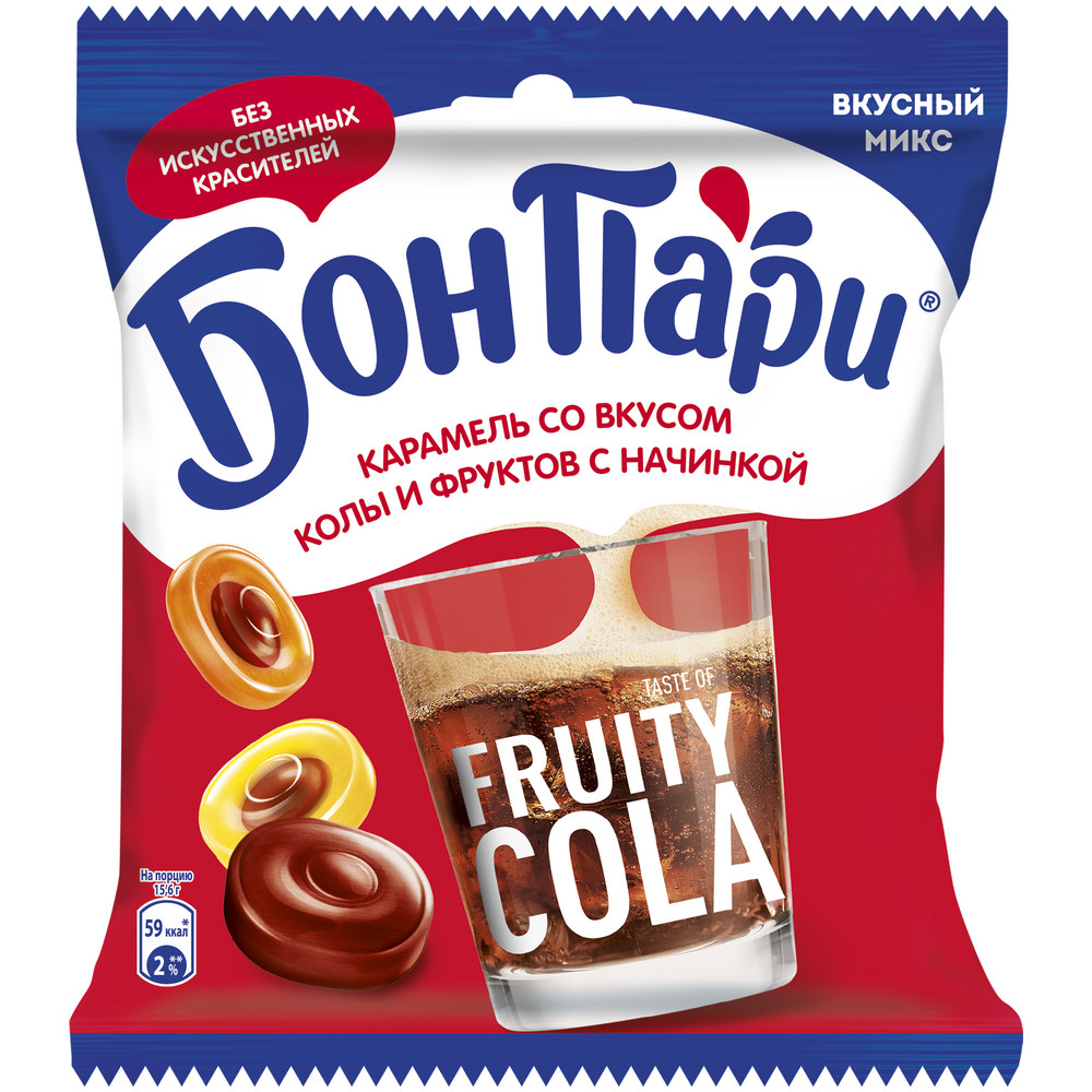 Фруктовая карамель Бон Пари Taste of Cola 200 г