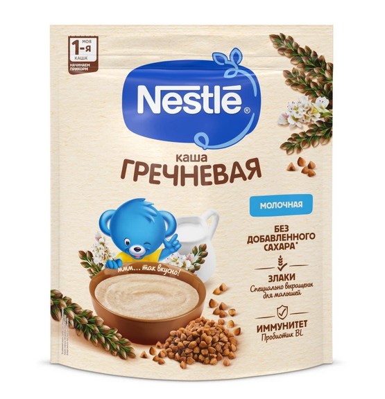 Сухая молочная гречневая каша Nestle 200 г