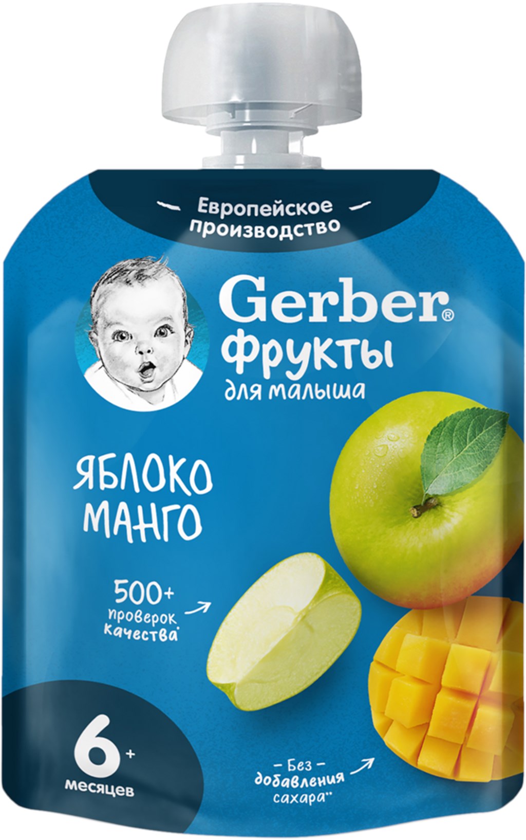 Фруктовое пюре Gerber яблоко и манго 90 г