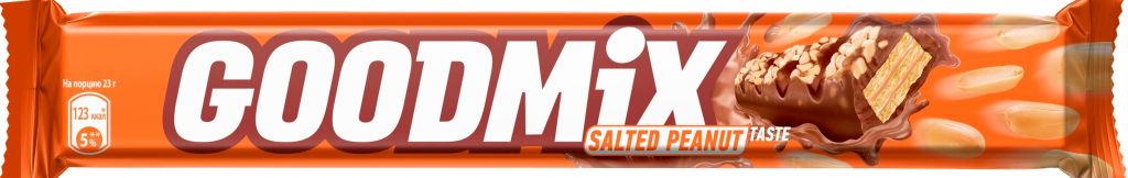 Батончик Goodmix Duo со вкусом соленого арахиса, 46 г